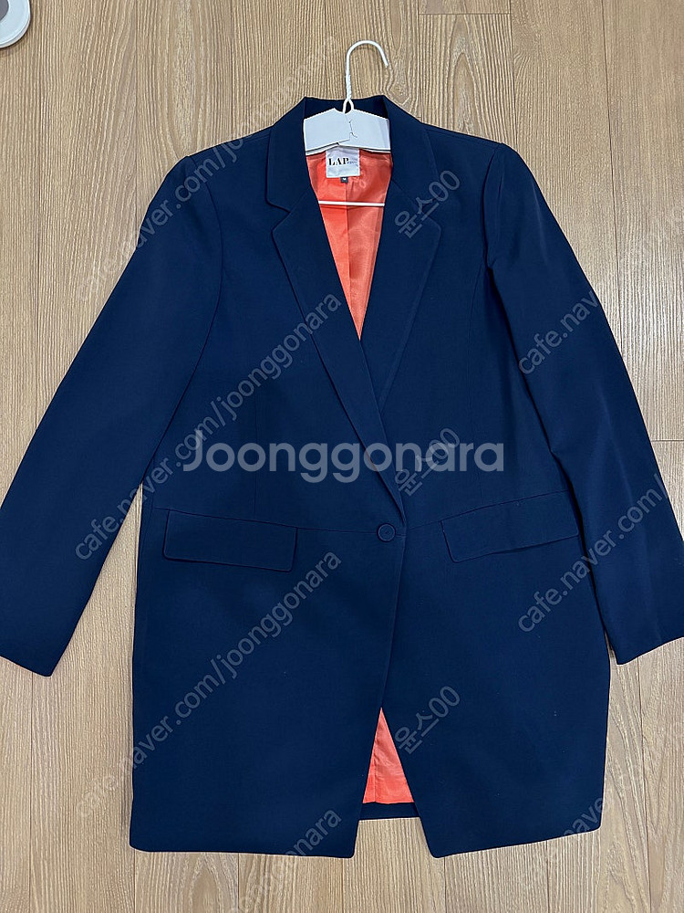 LAP 여성 네이비 롱자켓 M--0