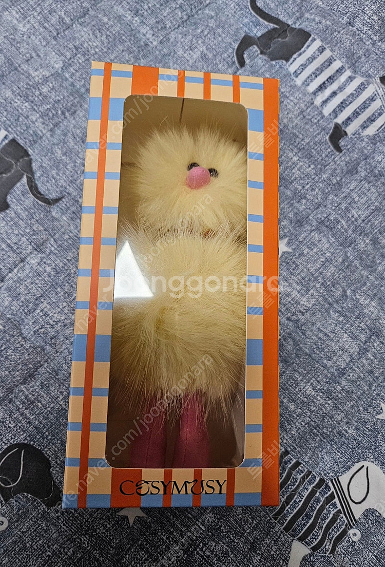 새제품 노랑 코지모지 오리인형 키링--0