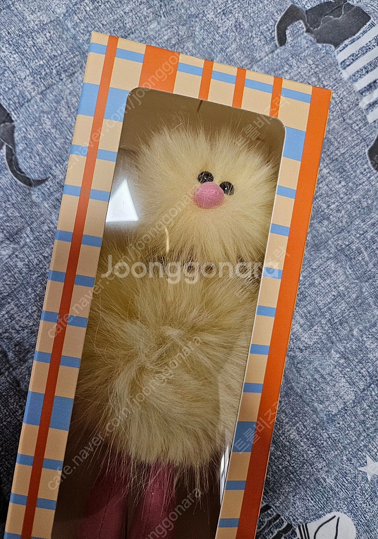 새제품 노랑 코지모지 오리인형 키링--1