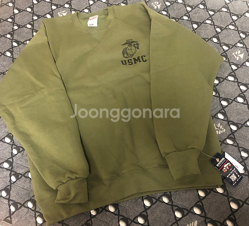 오리지널 USMC 데드스탁 맨투맨 스웻셔츠 크루넥 티셔...--1