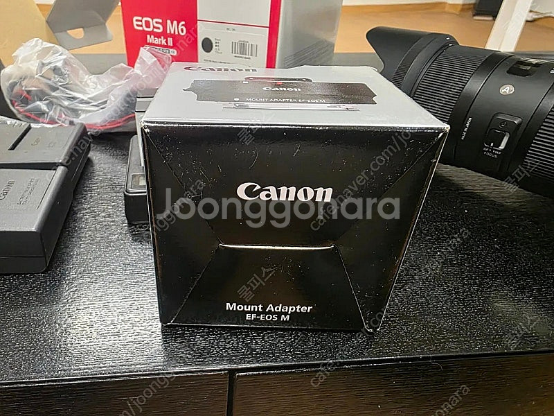 캐논 EOS M6 Mark II + EF-EOS M 어댑터 + 리모컨 미니 삼각대 그외 주변기기--6