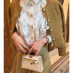 더로랑 펄시퀸 가디건 골드M