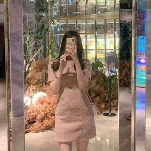 렌느 자체제작 트위드 원피스 S
