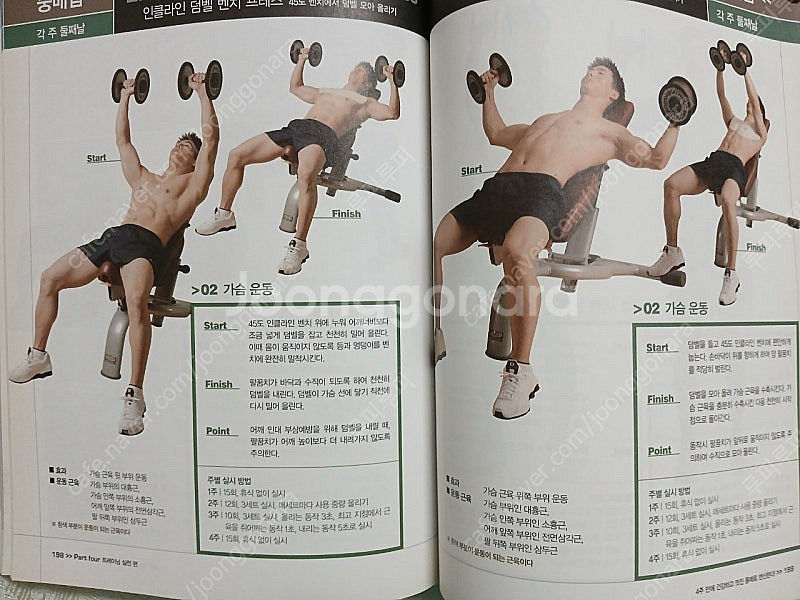 중고책 도서 운동가이드 남자 몸 만들기 4주 혁명--5