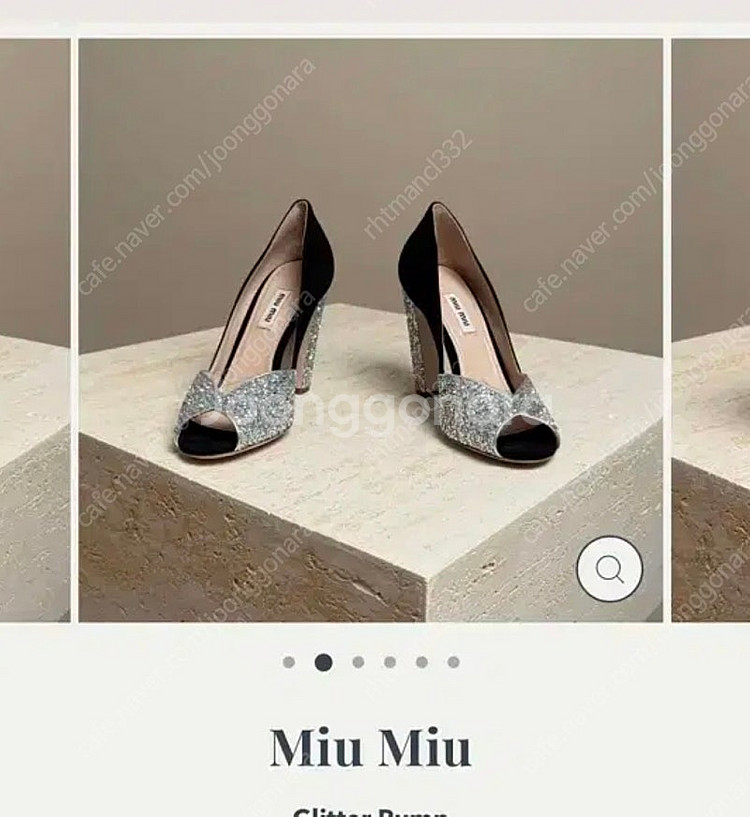 미우미우 구두 glitter pump--0