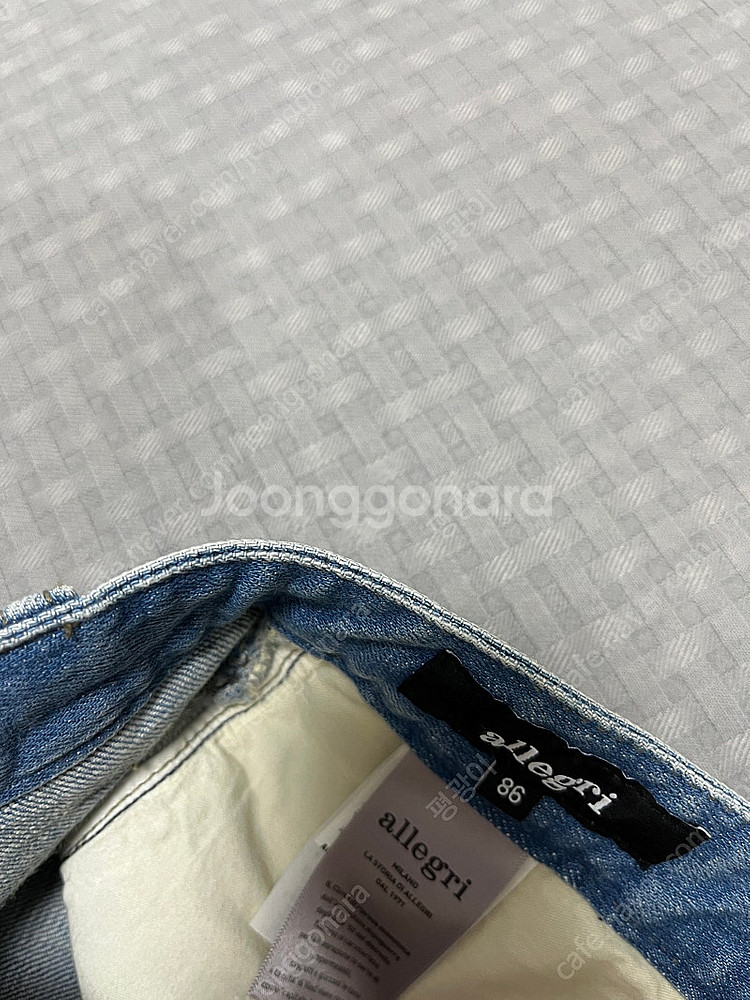 알레그리 24ss 미드블루 데님 정품--4