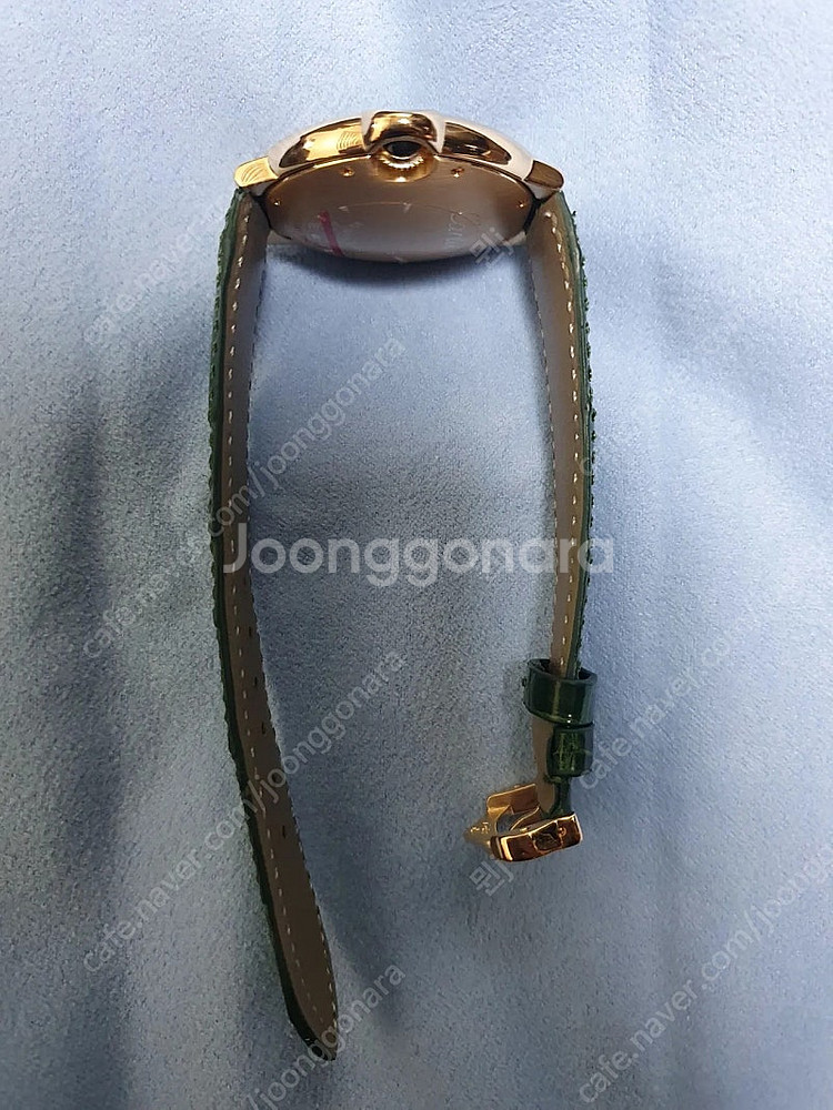 까르띠에 발롱블루 18k 로즈골드 금통 오토 36mm--2