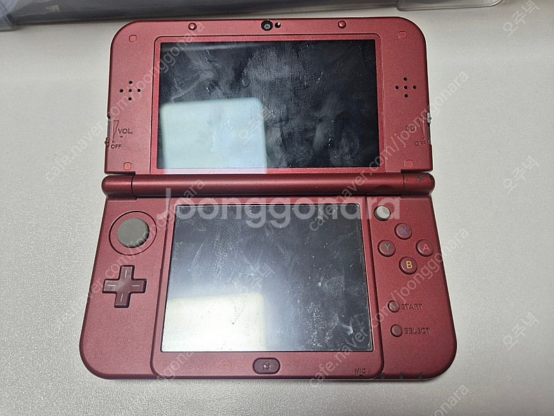 뉴 닌텐도 3DS XL 레드색상 상태 B급 그 외 포켓몬 칩--0