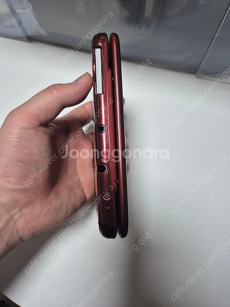 뉴 닌텐도 3DS XL 레드색상 상태 B급 그 외 포켓몬 칩--4