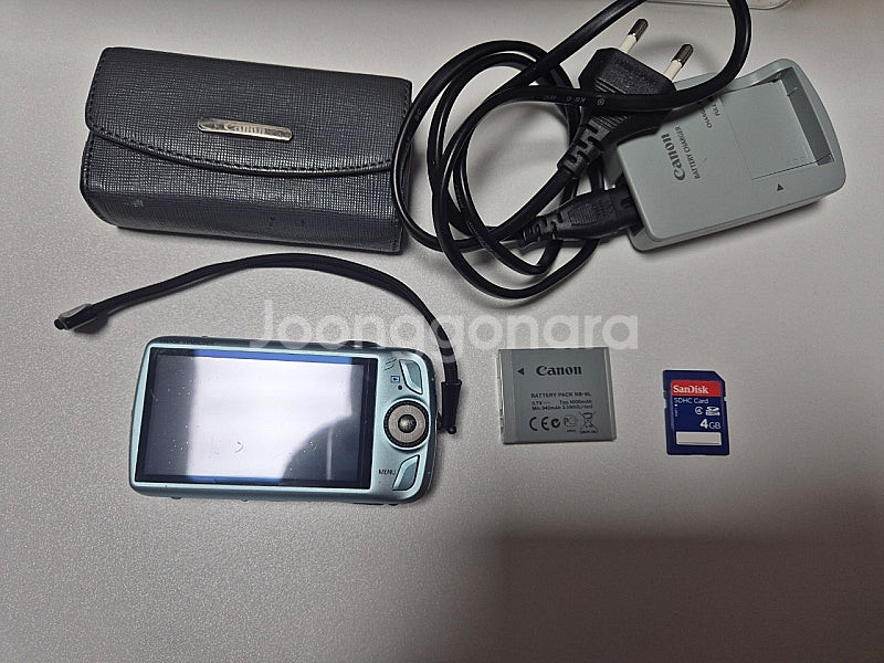 캐논 iXUS 200 IS 민트색 상태 A- 급--0