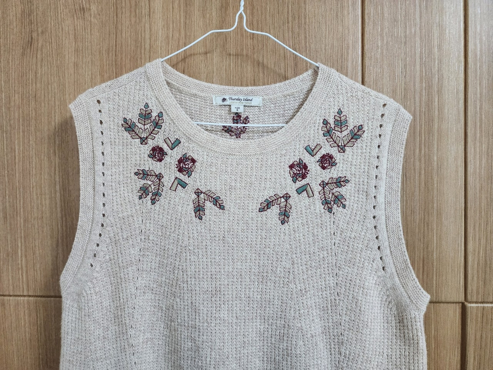 (55)여성 써스데이아일랜드 니트 베스트 조끼--2