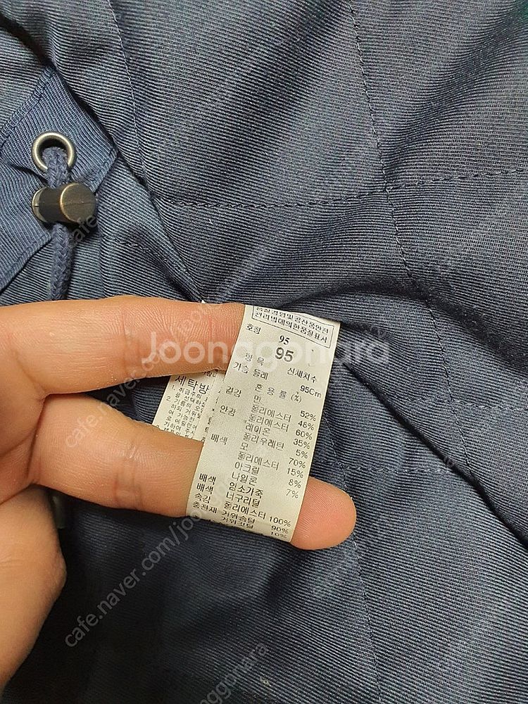 타임옴므 너구리 구스다운 패딩 자켓 95 M 판매합니다...--8