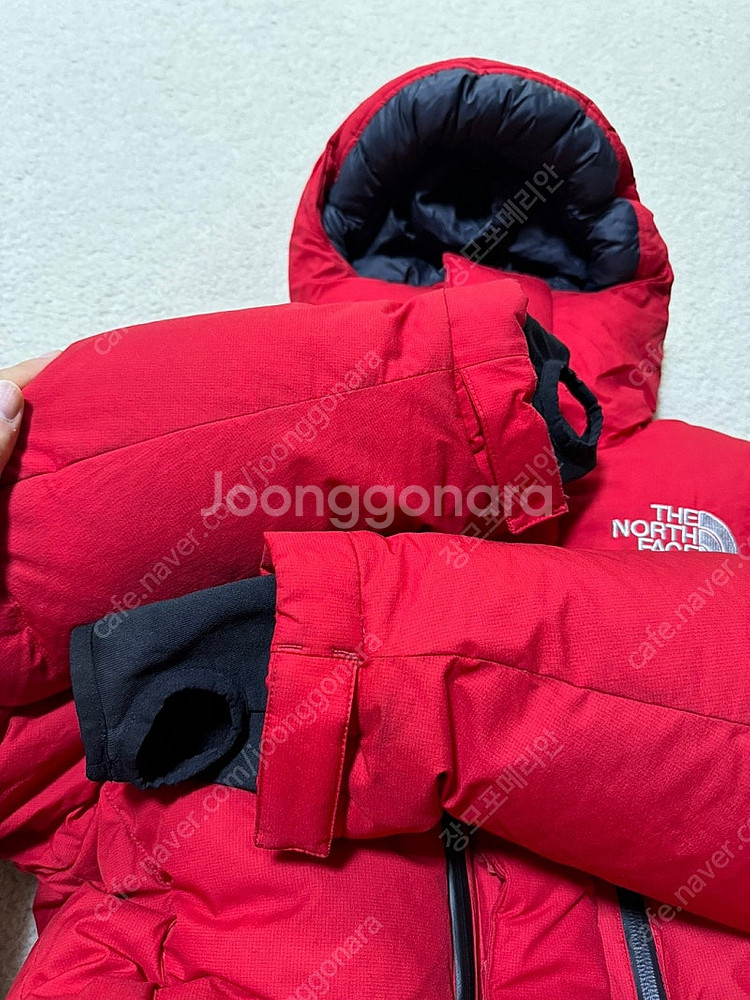 노스페이스 뉴 히말라야 구스다운 패딩 자켓 레드 95 ...--2