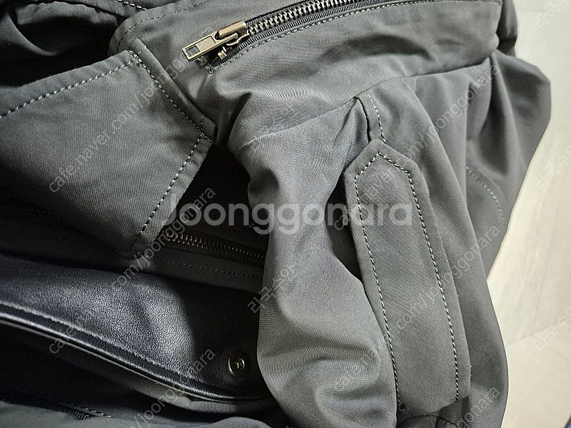 정품 시스템옴므 천연 양가죽 패치 피쉬테일 야상--9