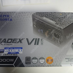 슈플 SuperFlower SF-1000F14XP LEADEX VII PRO PLATINUM 블랙 ATX3.1