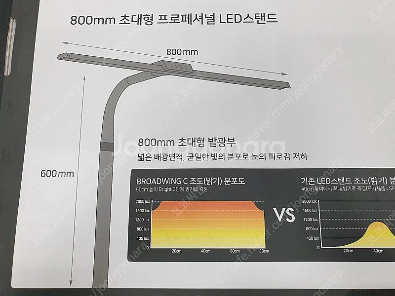 초대형 프로페셔널 LED 스탠드 800mm--3