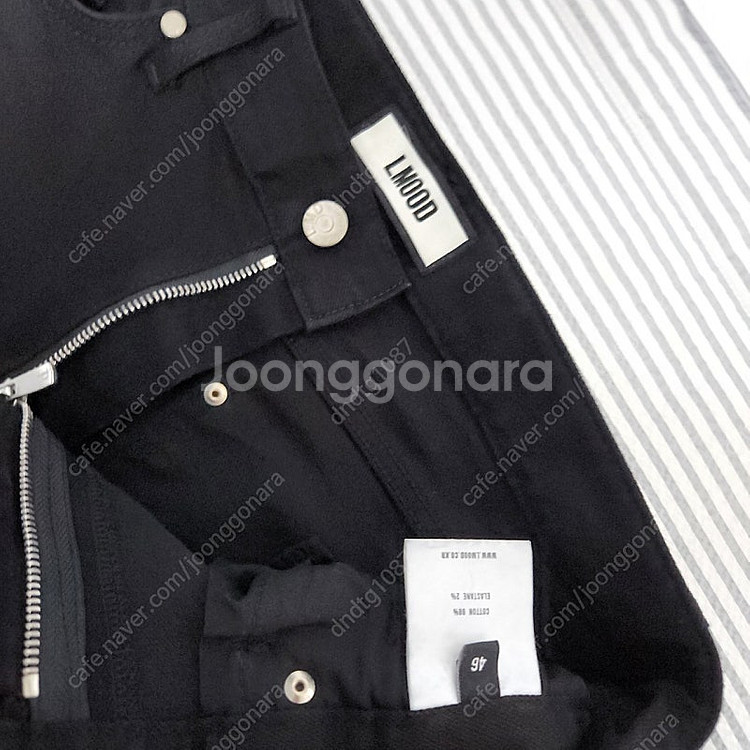 엘무드/뉴 슬림 블랙 데님/46C--1