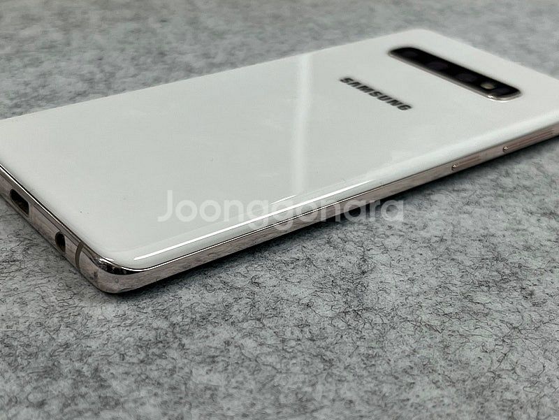 (자급제무잔상)갤럭시S10플러스 화이트 512G 미파손...--5
