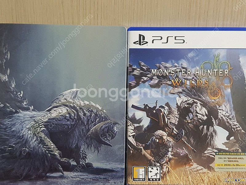 PS5 몬스터헌터 와일즈 스틸북, 코드미사용--0