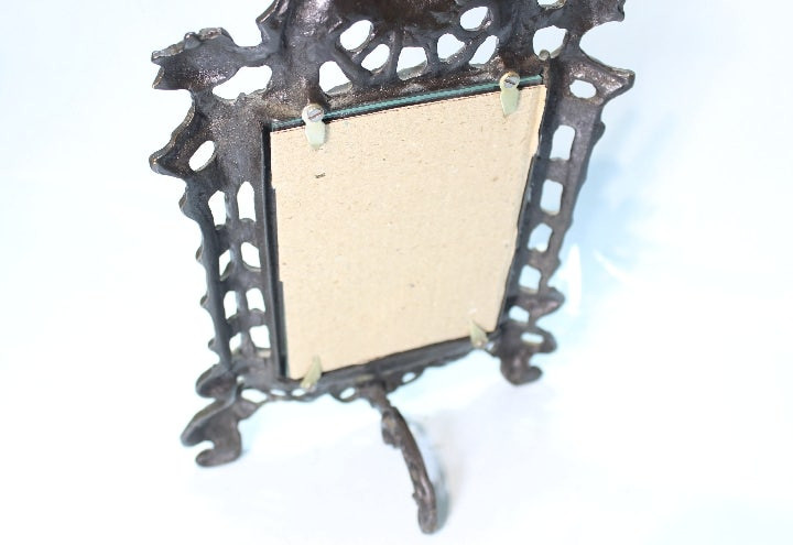 영국 엔틱 아기천사 황동 사진 프레임 액자 세트 이미지