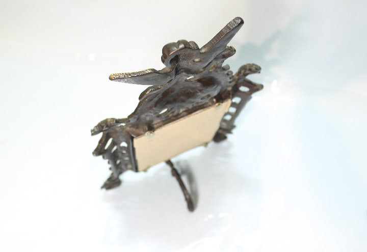 영국 엔틱 아기천사 황동 사진 프레임 액자 세트 이미지