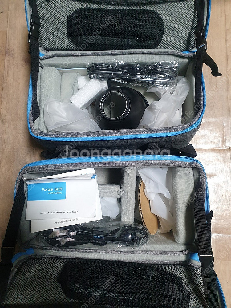 난라이틔 60b 2세트 휴대배터리팩 + 소프트박스 팝니...--6