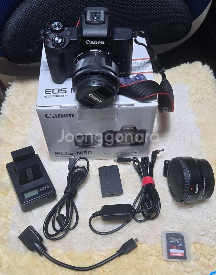 EOS-M50 번들킷 + EF_EOSM어댑터+추가악세사...--9