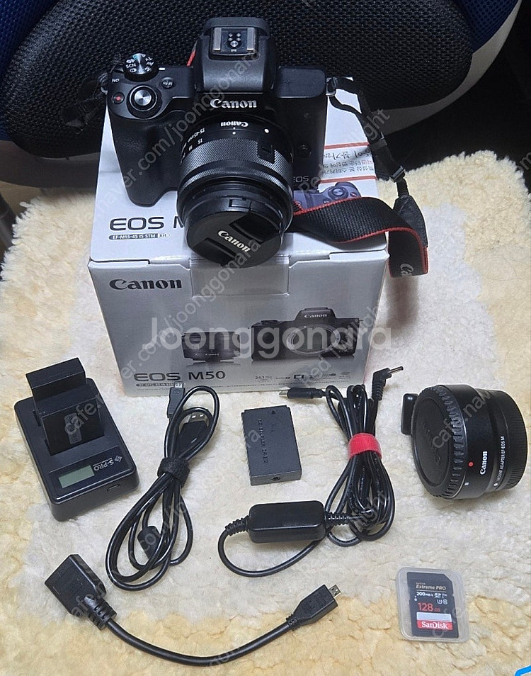 EOS-M50 번들킷 + EF_EOSM어댑터+추가악세사...--0
