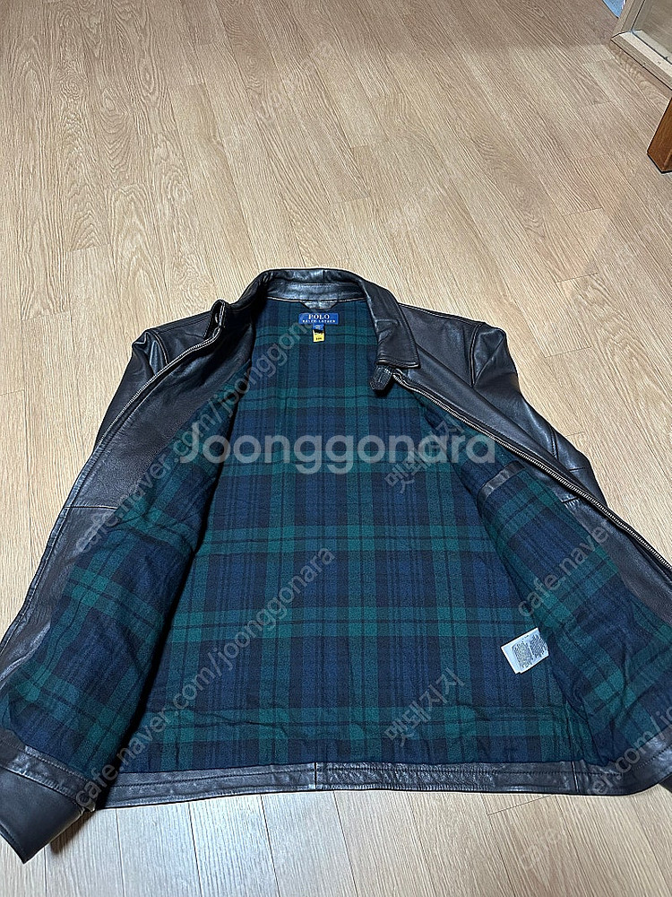 [L] 폴로 맥스웰 램스킨 레더 가죽 자켓 블랙--4