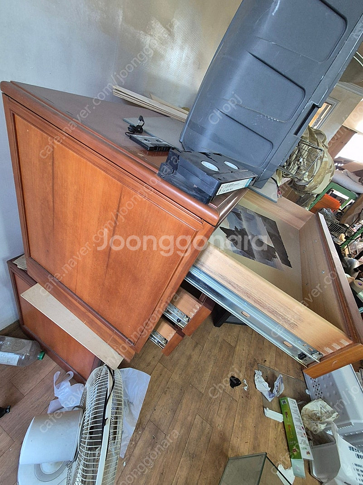 호텔 서랍장 원목 4개--0