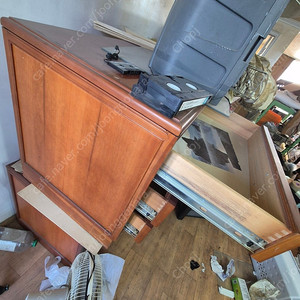 호텔 서랍장 원목 4개