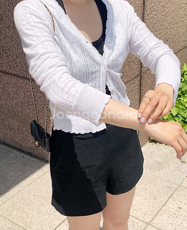 새상품) 라플리에 아일렛 가디건+나시 세트 / 온트 예...--8