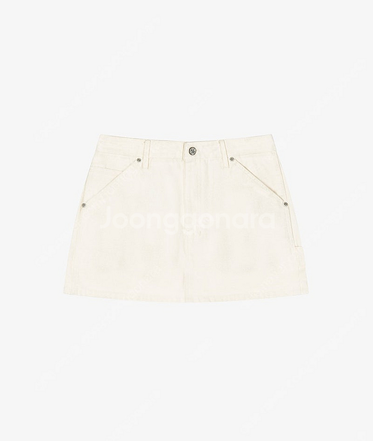 그로브스토어 Render work skirt 아이보리--9