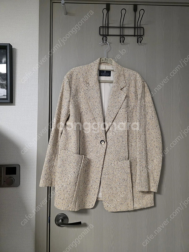 한섬 랑방 원 버튼 자켓--0