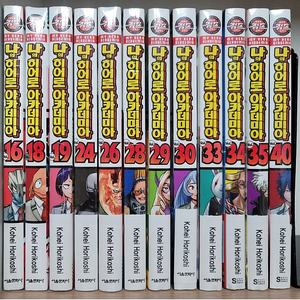 나의 히어로 아카데미아 초판 한정판. 나의 히어로 아카데미아 초판 한정 더블 특전판. 나의 히어로 아카데미아 40 초판 한정 트리플 특전판(모두 비닐미개봉 새책)