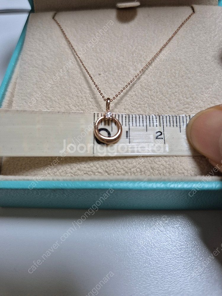 14k 로즈골드 목걸이--1