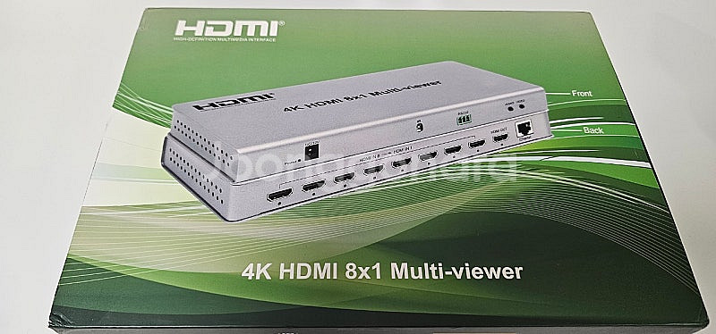[단순개봉, 택포] 4K HDMI 8×1 멀티뷰어--0