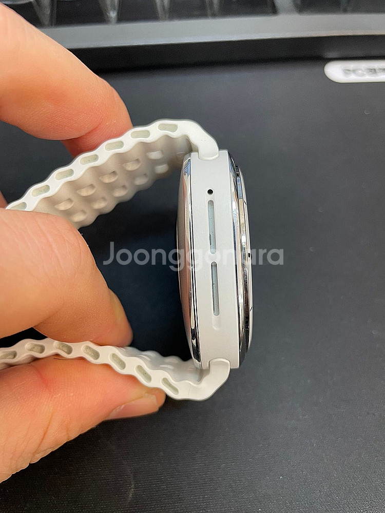 갤럭시워치7울트라 47mm LTE 화이트 상태좋은 중고...--4