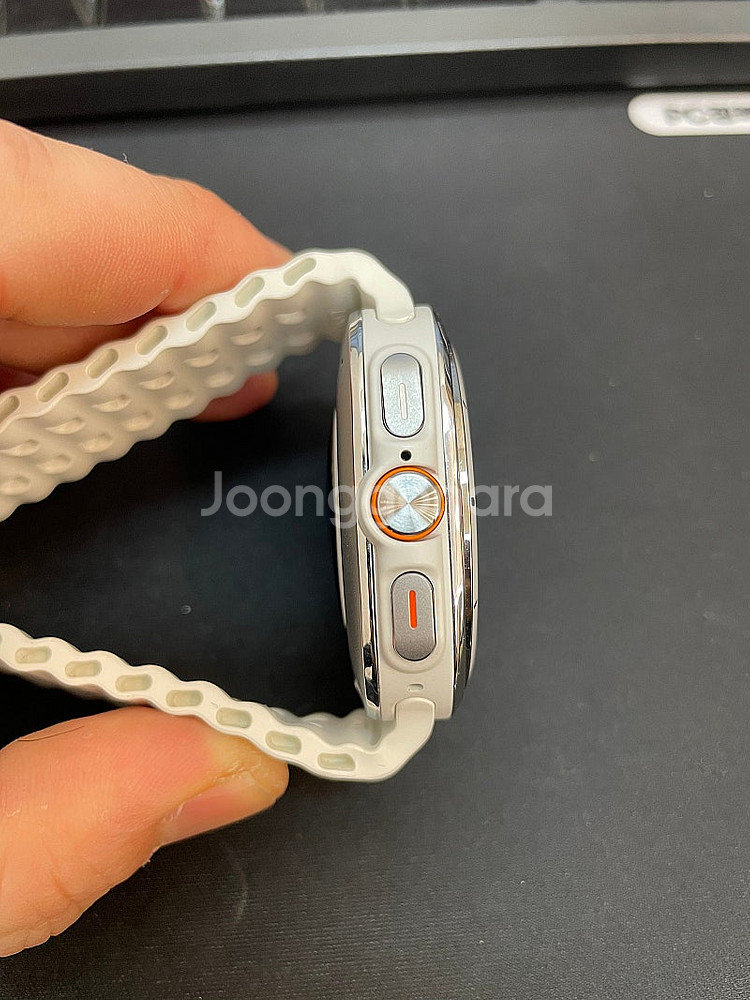갤럭시워치7울트라 47mm LTE 화이트 상태좋은 중고...--5