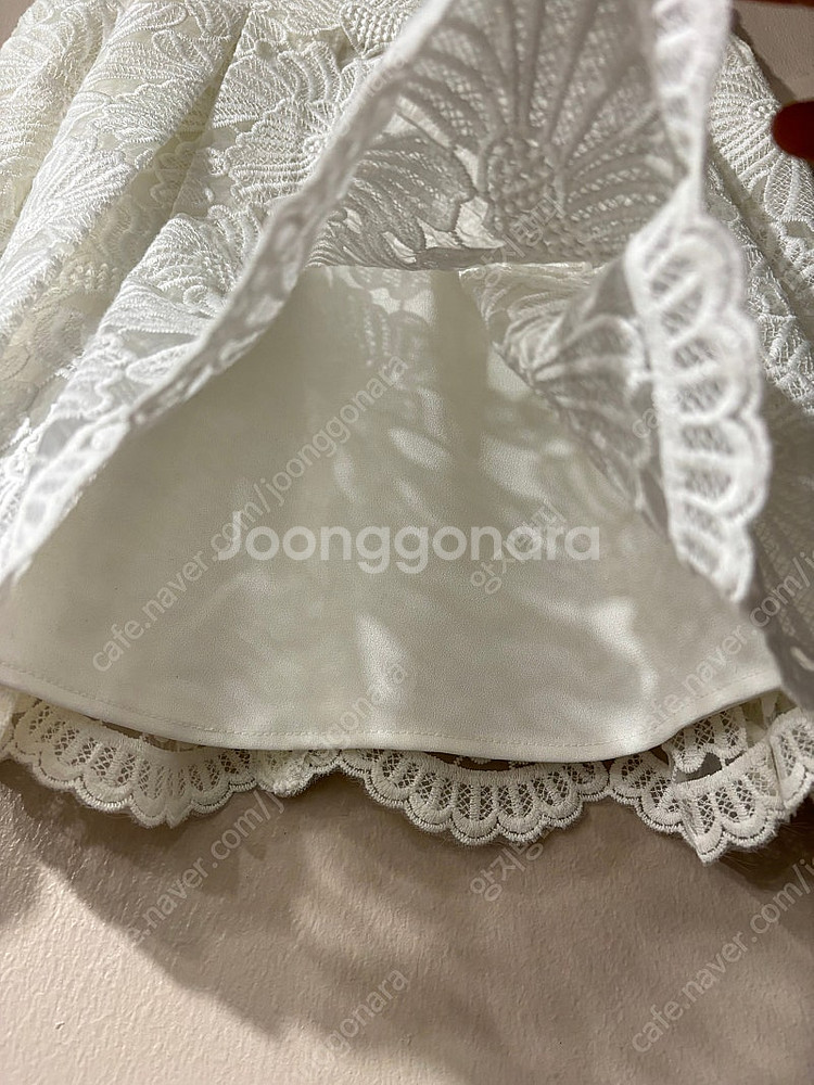 (존예보장 상태최상) 에고이스트 자수 레이스 스커트--2