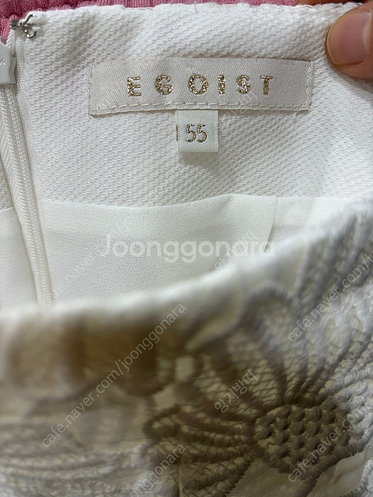 (존예보장 상태최상) 에고이스트 자수 레이스 스커트--3