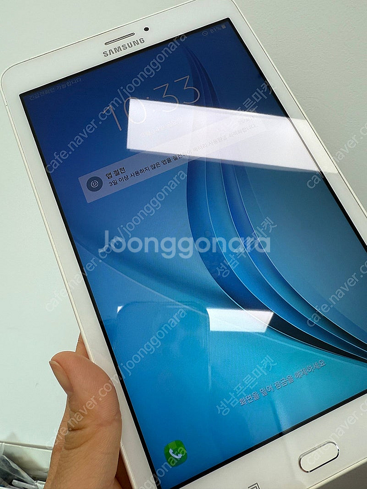 T375 갤럭시 탭E 화이트 16기가 4만 판매합니다.--3