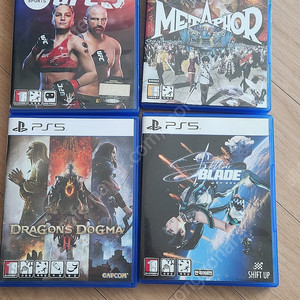 Ps5 ufc5, 드래곤즈 도그마2, 스텔라 블레이드 운포