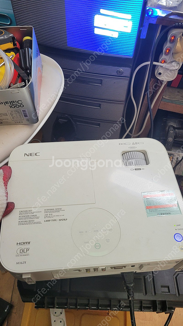 NEC빔프로젝트(NP-M362X)10만.방송장비 컴퓨터...--0