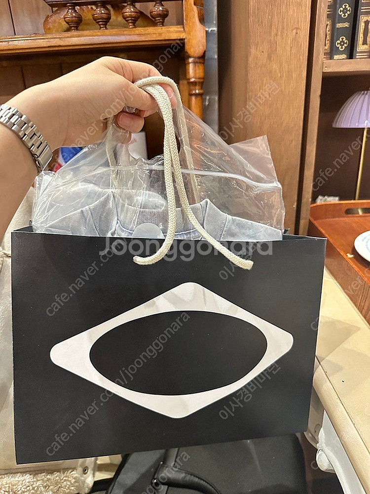 미스치프 롬버스 워시드 베이직 티셔츠 블리치드 라이트 ...--1