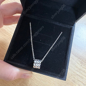 14k 라운드 컷팅 목걸이 원통 관통형 목걸이