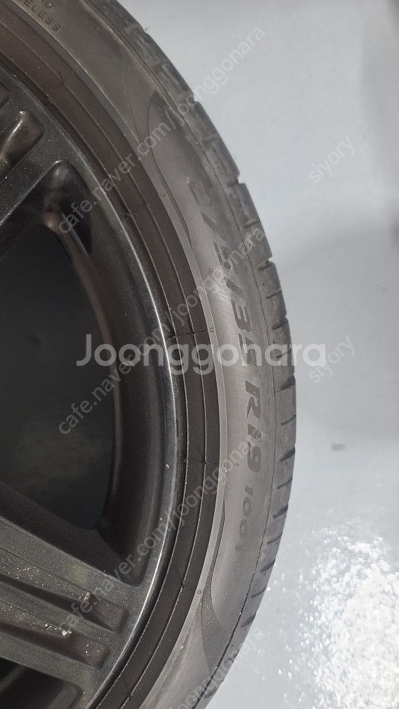 W218 CLS63 AMG 19인치 휠, 타이어 한대분 판매--5