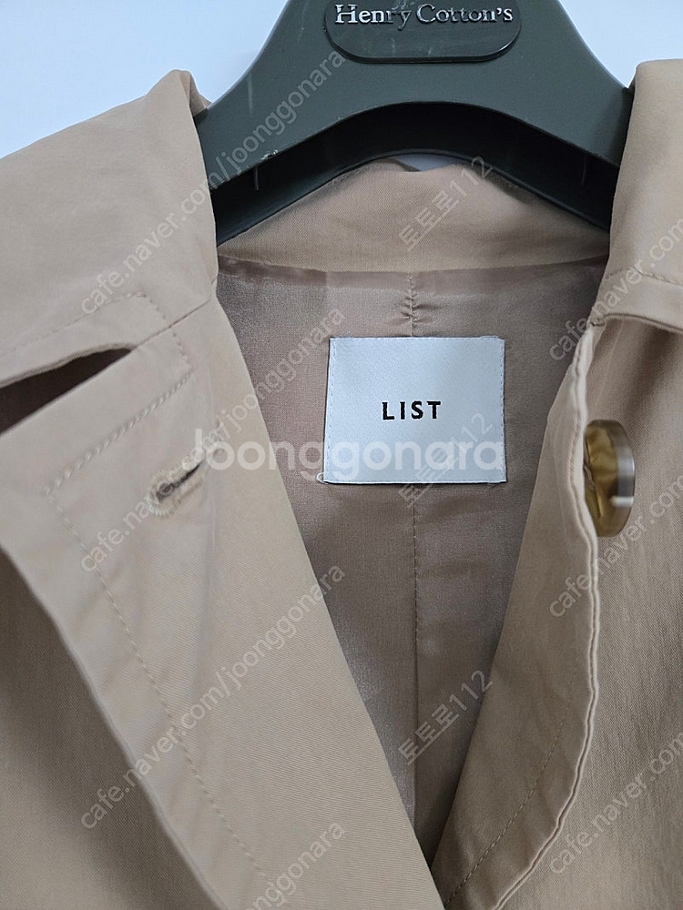 리스트 트렌치 코트(봄,가을용)--1