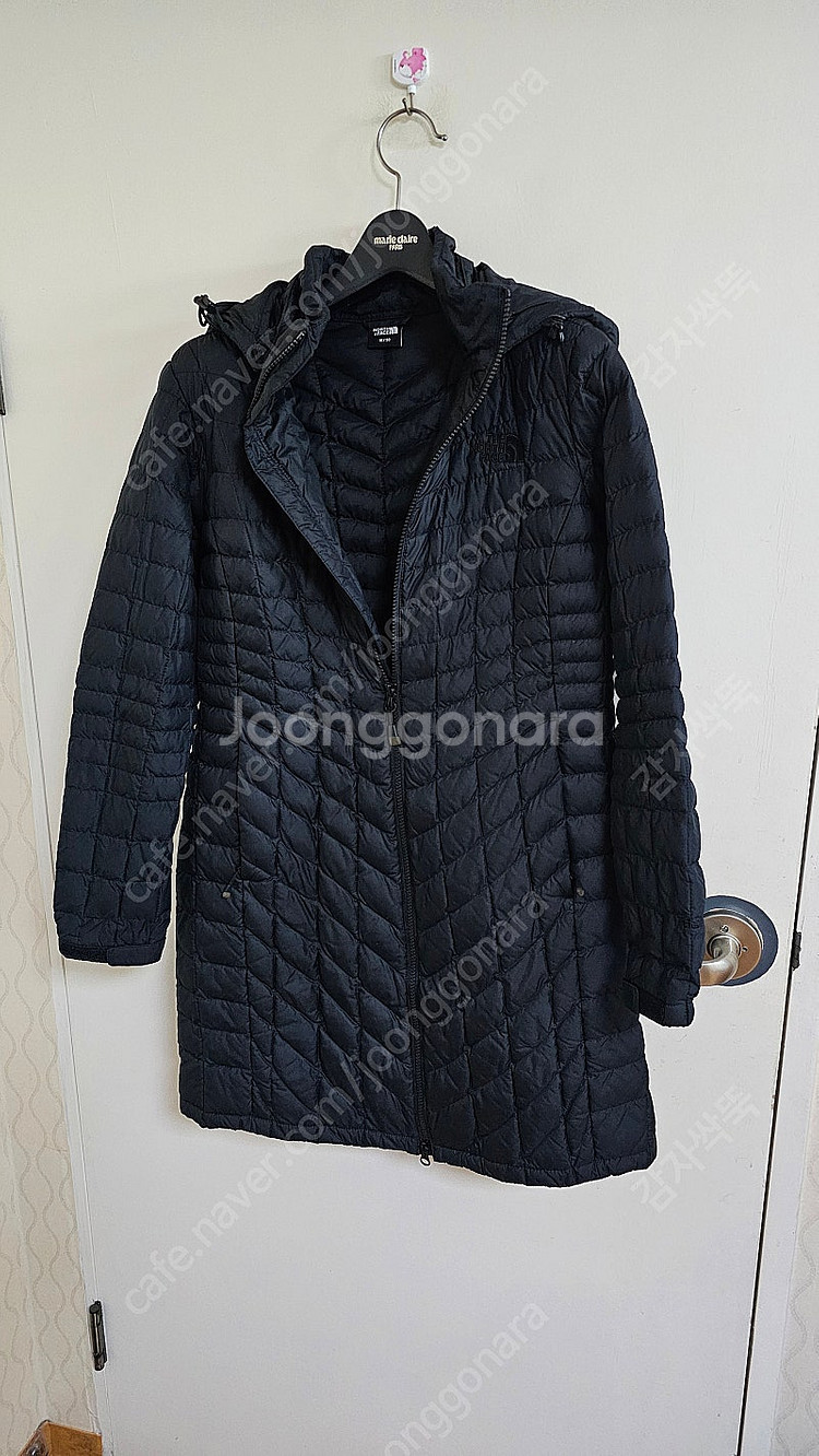 노스페이스 경량 누빔 롱패딩 여성--0