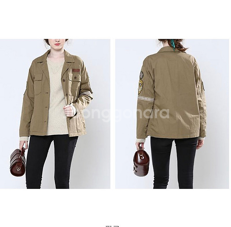 무배 새상품 S 밀리터리 숏 점퍼 써스데이아일랜드 t166mjp132w--6